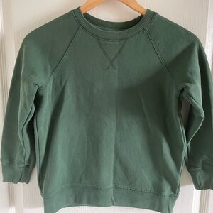 Primary Kids Size 8-9 Sweatshirt Green Crew Neck Pullover
